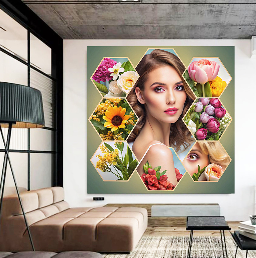 Beauty Salon Makeup Poster Spa Parlour Wall Art Vinyl(24 inch X 24 inch)