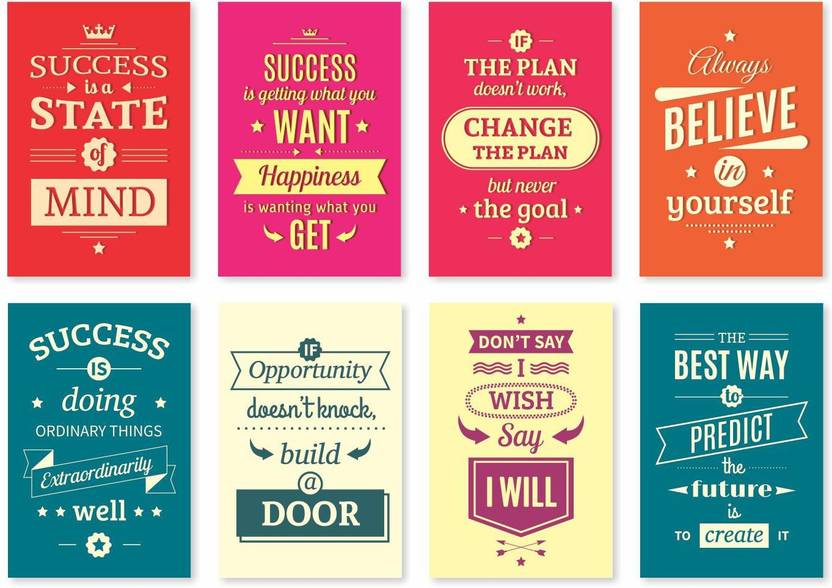 Motivational Poster Quotes Wall Design For Living Room Drawing Room Poster Paper Print Price in