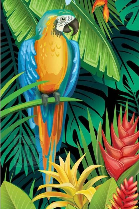 Wild Jungle Poster Jungle Posters for Room Unframed With Self