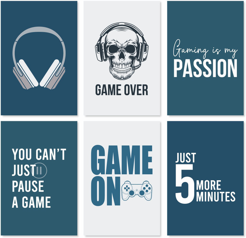 Premium 12 x 18 Inch Gaming Poster | Ultra-HD Vibrant Artwork Printed on 300 GSM Thick Art Card | Glossy, Fade-Proof, High-Detail Wall Art for Gaming Room, PC Setup, Bedroom & Study Decor Pack of 6 Photographic Paper(18 inch X 12 inch, Rolled)