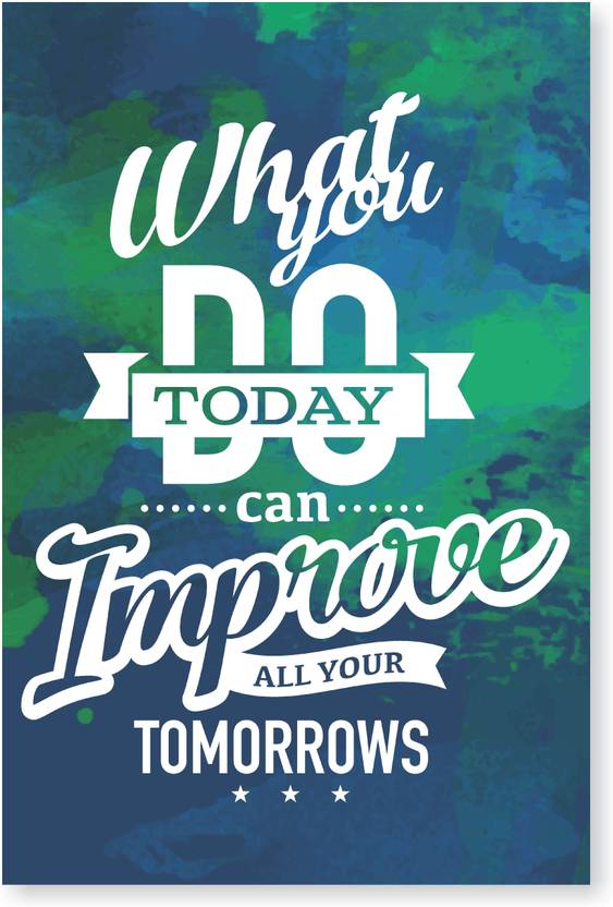 Motivational Poster Inspirational Quotes Wall Design Room Poster Paper