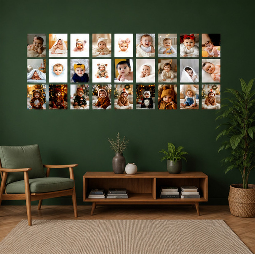 Cute Baby Poster Set of 32 (12 x 18 Inch) HD Room Decor Art Paper Print(18 inch X 12 inch)