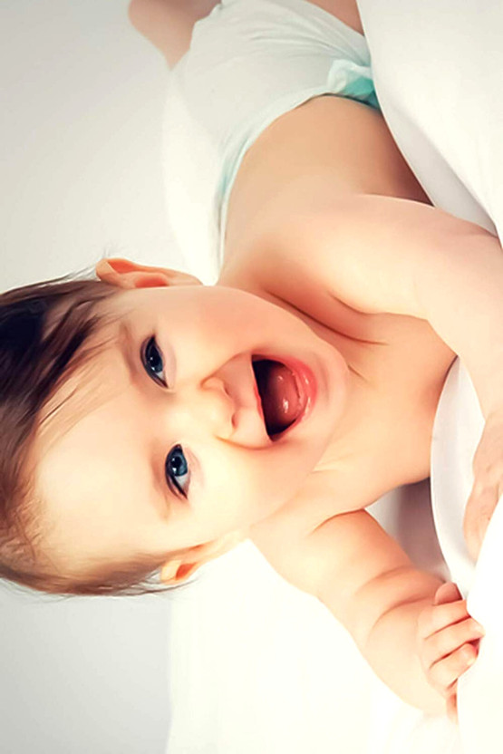 Cute Baby Smile Wall Poster For Home Decor Vinayl Sticker 300GSM Thick (13X19 inch) Paper Print(33.02 inch X 48.26 inch)