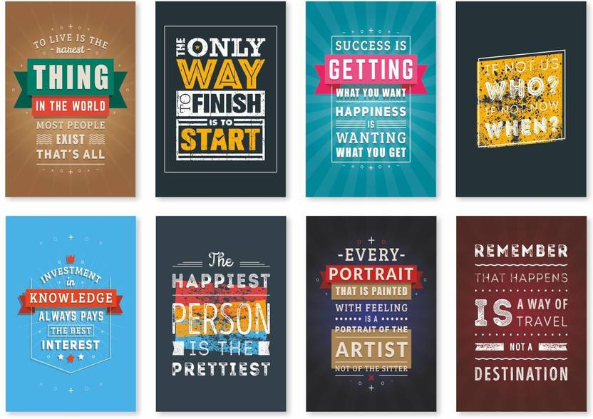 Motivational Poster Quotes Wall Design For Bed Room Drawing Room Poster Paper Print Price in