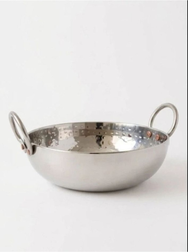 Aky global Premium kadhai Kadhai 27 cm diameter 3.2 L capacity(Steel, Induction Bottom)