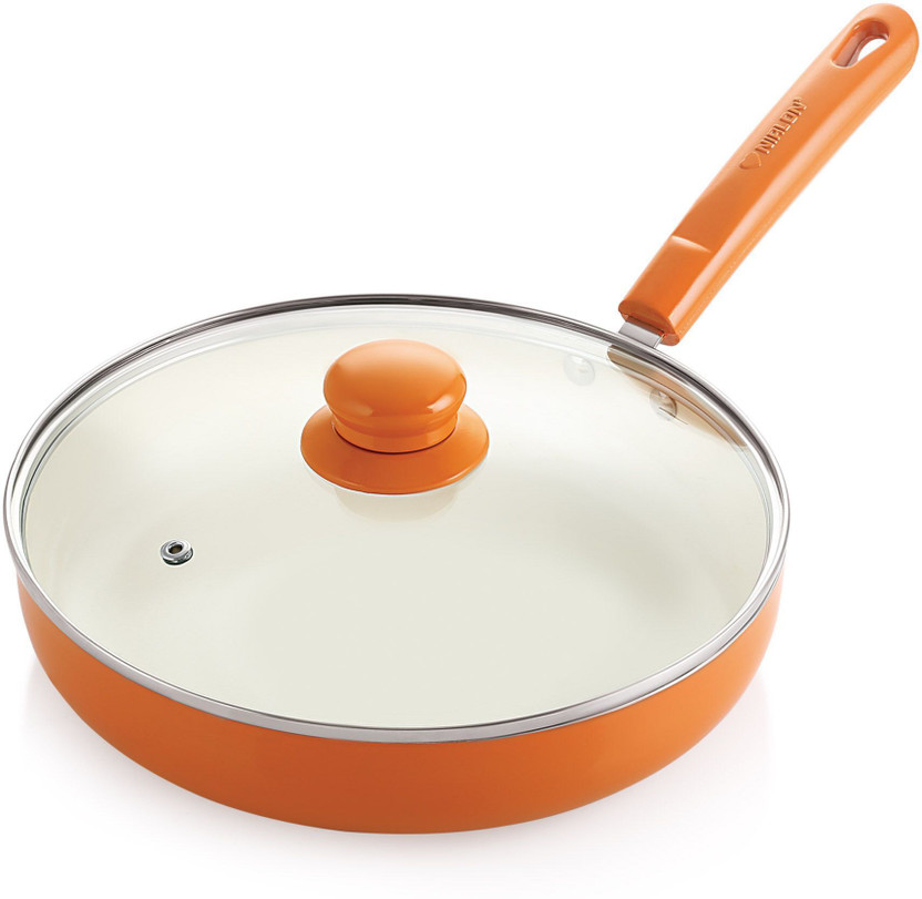 NIRLON NIRLON Ceramic Coating Non Stick Induction Frying Pan with Glass Lid Fry Pan 24 cm diameter with Lid 1.5 L capacity(Aluminium, Non-stick, Induction Bottom) - Flipkart Deal