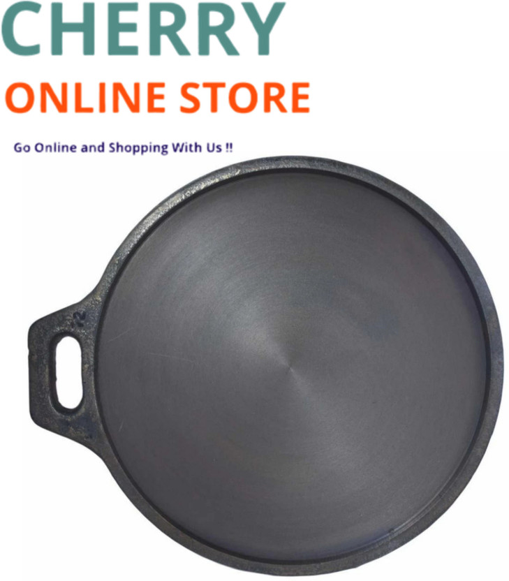 Cherry Cherry online Store Pre-Seasoned Super Smooth Cast Iron (Cast Iron, Induction Bottom) Tawa 23 cm diameter(Cast Iron, Induction Bottom) - Flipkart Deal