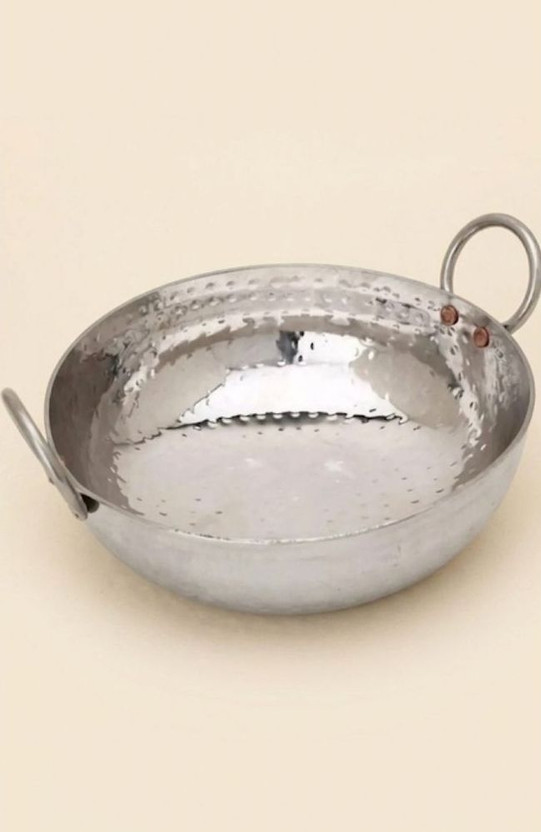 Aky global Tadaka kadhai Kadhai 27 cm diameter 3.2 L capacity(Stainless Steel, Induction Bottom)