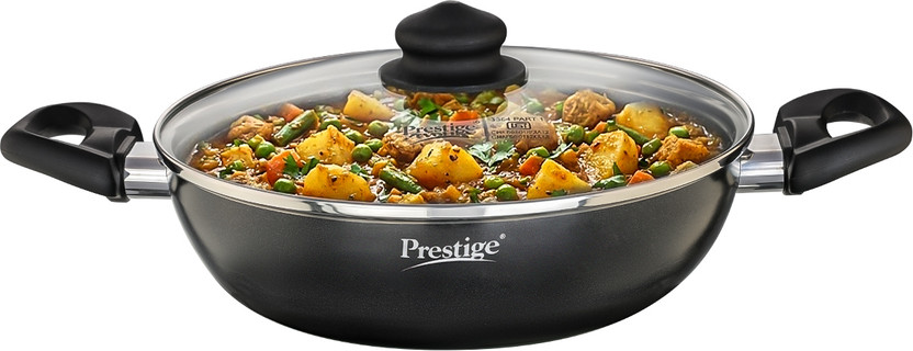 Prestige Prestige Omega Deluxe Granite Kadhai 26 cm diameter with Lid 3.25 L capacity(Aluminium, Non-stick, Induction Bottom) - Flipkart Deal