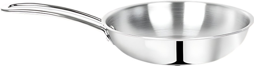 Classic Essentials Triply Fry Pan, 3 Layer Stainless Steel Fry Pan 22 cm diameter 1.2 L capacity(Triply, Stainless Steel)