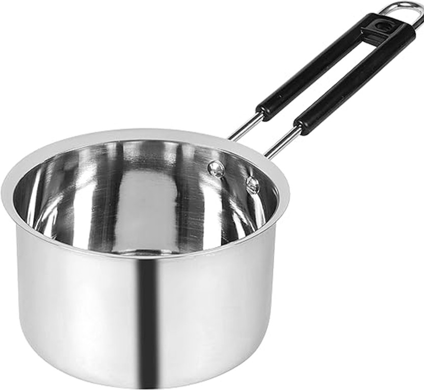 IDEAL PRIME Heavy Gauge Aluminium Saucepan 2 Liter Large Size Cookware Sauce Pan 18 cm diameter 2 L capacity(Aluminium)