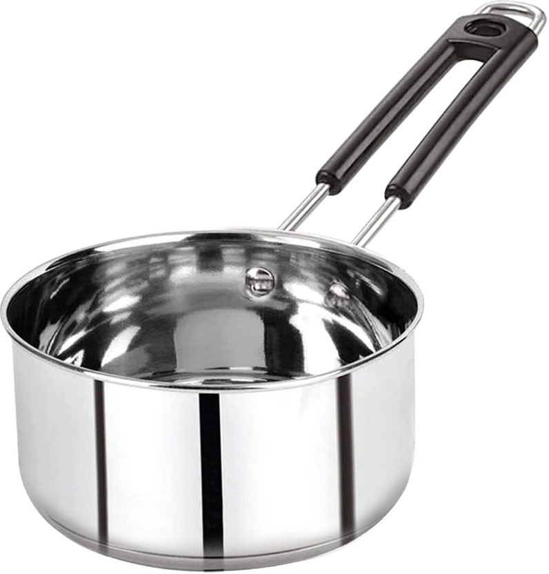Panca Sauce Pan For Tea, Milk, Coffee, Boiling Water Tea Pateli Bhagona 1.5 Litre Sauce Pan 24 cm diameter 1.5 L capacity(Stainless Steel, Induction Bottom)