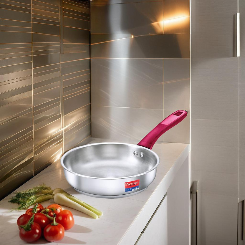 Prestige Prestige Platina Popular Fry Pan 26 cm diameter 3 L capacity(Stainless Steel, Induction Bottom) - Flipkart Deal