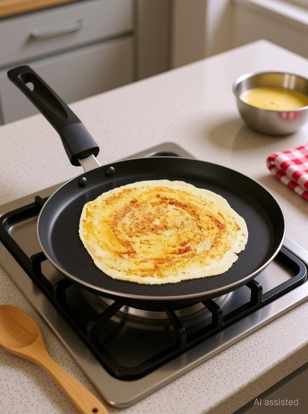 paasapahce paasapahce Non Stick Dosa Tawa 24 cm (Non Induction base) Tawa 24 cm diameter(Aluminium, Non-stick) - Flipkart Deal