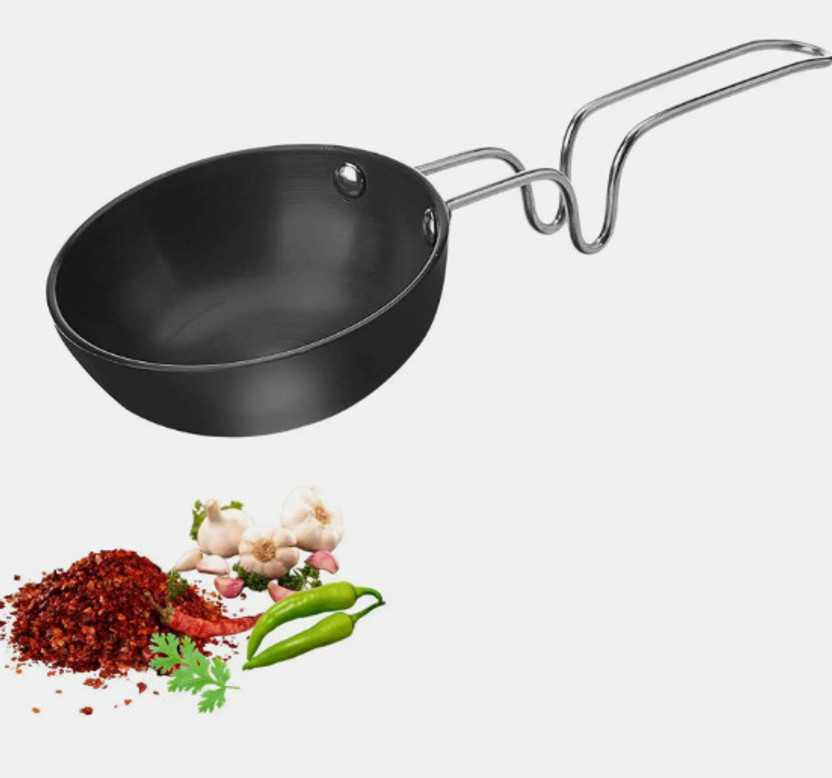 RK GLOBAL 7 No Tadka Pan Tadka Pan 30 cm diameter 1.5 L capacity(Aluminium, Non-stick, Induction Bottom)