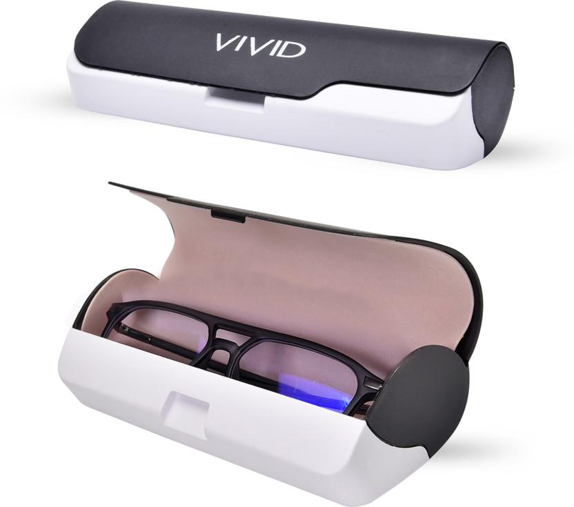 VIVID Unisex Hard Shell Case Eyewear Spectacles For Men and Women AP-441 Pouch