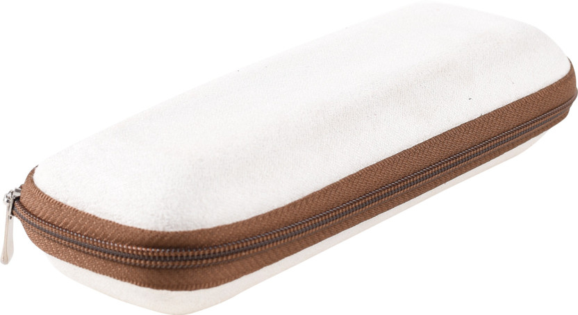 VIVID Unisex Zip/Chain Protective Cases Cover Spectacle Box for Eyewear Spectacles| For Men and Women| Color-OFF WHITE Spectacle Box () Pouch