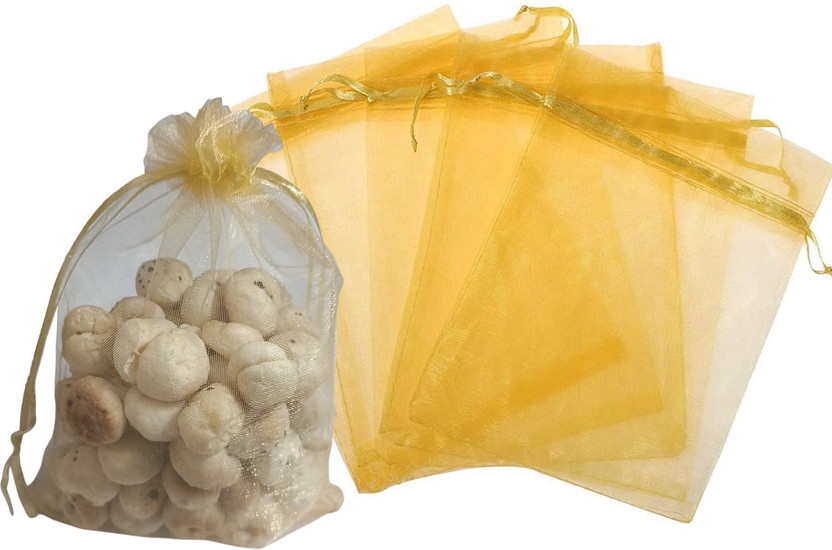 3A Featuretail 15pc 18cm x 13cm Organza Drawstring Bags Pouches Potli for Gift/Jewelry Packing Potli(Pack of 15)