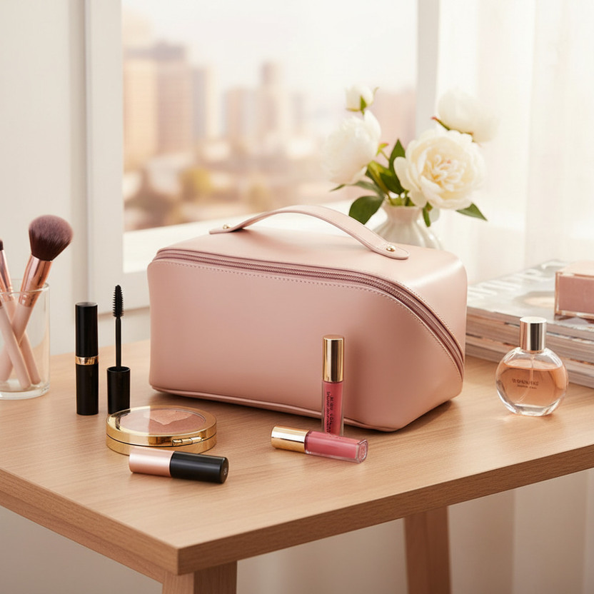 The Stitch Tale Cosmetic Pouch(Pink)