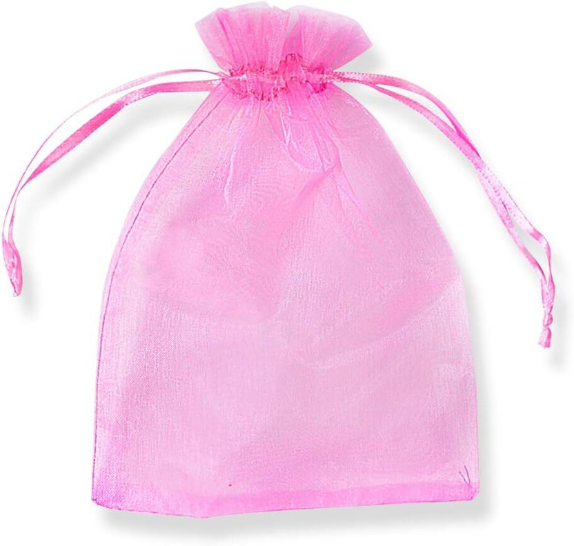 3A Featuretail 15pc 18cm x 13cm Organza Drawstring Bags Pouches Potli for Gift/Jewelry Packing Potli(Pack of 15)