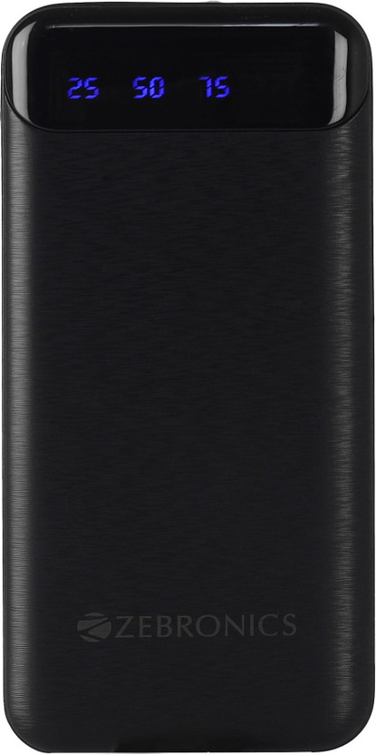 ZEBRONICS 10000 mAh 12 W Slim Power Bank(Black, Lithium Polymer, Power Delivery 3.0 for Mobile, Tablet)