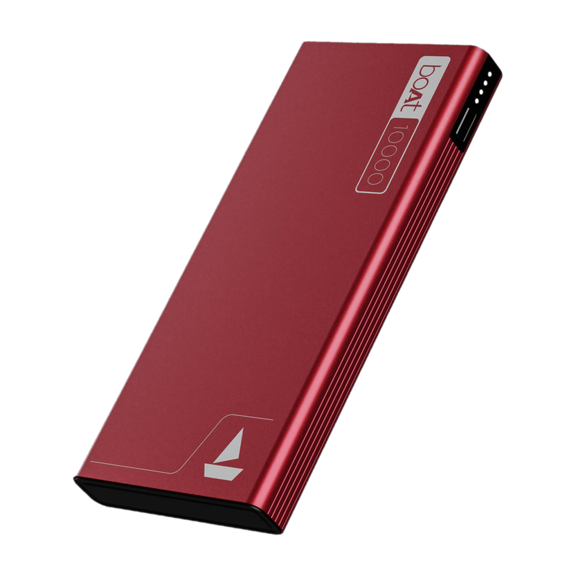 boAt 10000 mAh 22.5 W Slim Pocket Size Power Bank(Martian Red, Lithium Polymer, Fast Charging, Quick Charge 3.0 for Mobile, Tablet, Earbuds)
