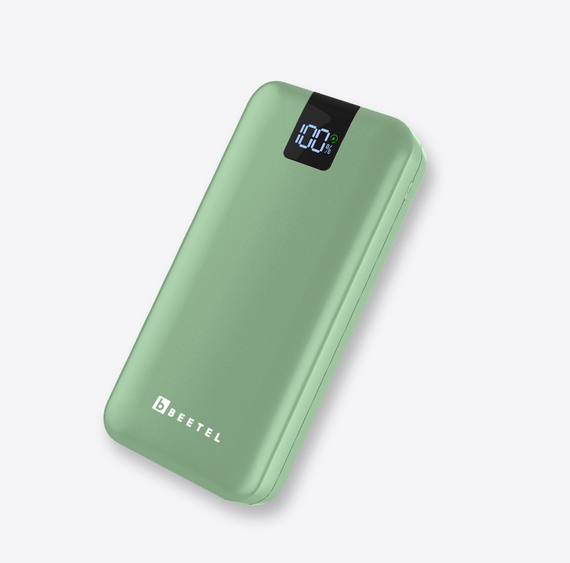 Beetel 20000 mAh 22.5 W Power Bank(Green, Lithium Polymer, Fast Charging for Mobile, Tablet, Smartwatch, Earbuds, Speaker)