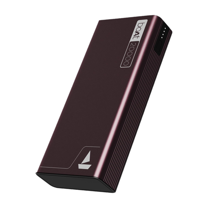 boAt 20000 mAh 22.5 W Slim Power Bank(Burgundy, Lithium Polymer, Fast Charging, Quick Charge 3.0, Power Delivery 3.0 for Laptop, Mobile, Speaker, Tablet)