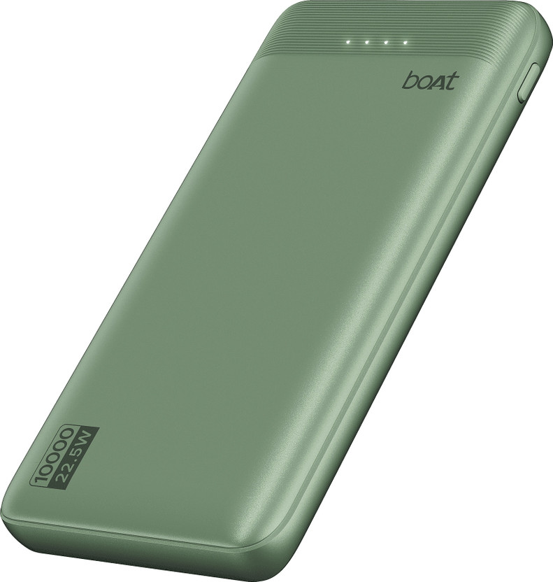boAt 10000 mAh 22.5 W Slim Pocket Size Power Bank(Mint Green, Lithium Polymer, Quick Charge 3.0, Fast Charging for Mobile)
