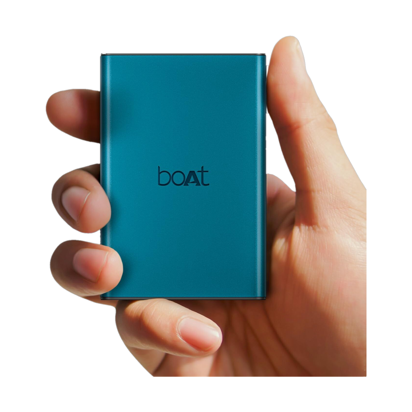 boAt 10000 mAh 22.5 W Compact Pocket Size Power Bank(Steel Blue, Lithium Polymer, Fast Charging, Quick Charge 3.0, Power Delivery 3.0 for Laptop, Mobile, Tablet, Speaker)
