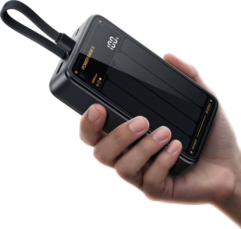 Realme Realme Techlife Realfit 20000 mAh 45 W Compact Power Bank(Obsidian Black, Lithium Polymer, Fast Charging for Earbuds, Mobile, Smartwatch, Smartband, Tablet) - Flipkart Deal