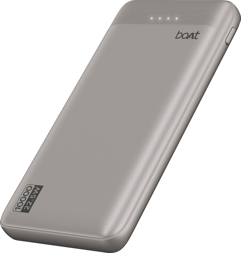 boAt 10000 mAh 22.5 W Slim Pocket Size Power Bank(Pearl Pink, Lithium Polymer, Quick Charge 3.0, Fast Charging for Mobile)