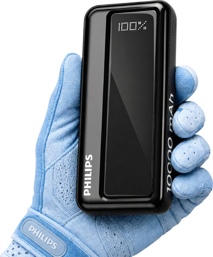 PHILIPS 10000 mAh 22.5 W Power Bank(Slate Black, Lithium Polymer, Fast Charging for Mobile)