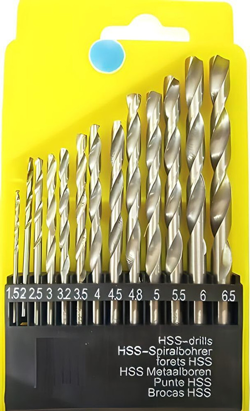 Gadariya King 13Pcs Drill Bit Set, All Size Bit For Electric Manual Drilling Machine