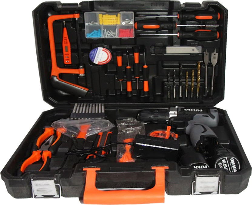 Omada Professional Tool Kit with 16.8V Impact Drill Cordless Drill(10 mm Chuck Size)