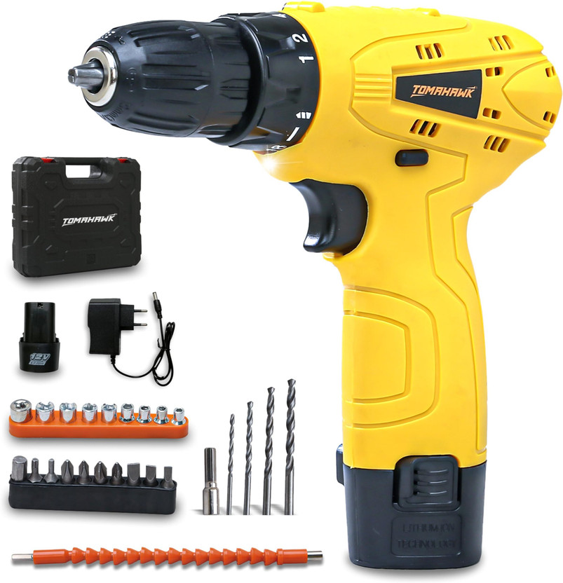 Tomahawk 2 battery TCD-12K-2B Cordless Drill(10 mm Chuck Size)