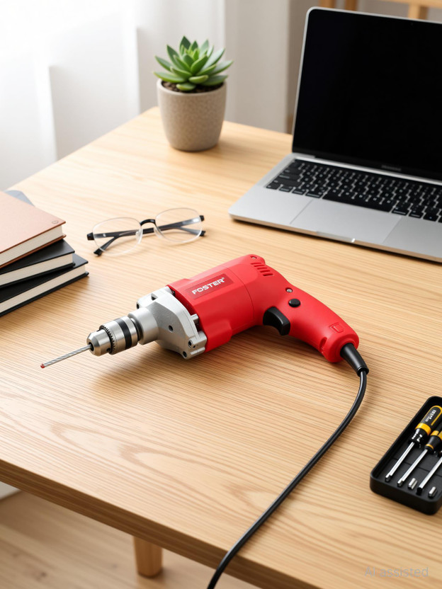 FOSTER FPD-010A | Drill Machine for Home Use | 400W | Made in India | Copper Armature | FPD-010A 10mm Impact Pistol Grip Drill(10 mm Chuck Size)