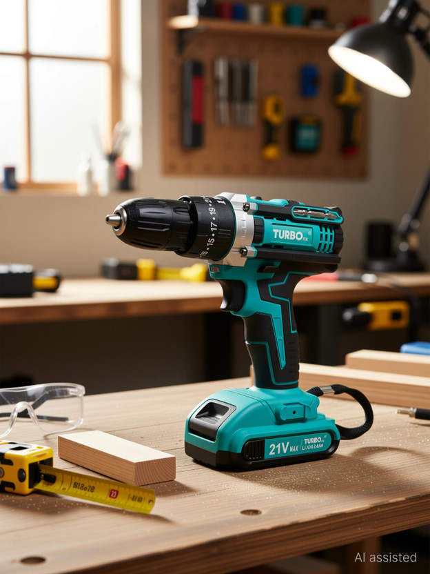 Hakimi TURBO CORDLESS DRILL MACHINE KIT TURBO CORDLESS DRILL MACHINE KIT Cordless Drill(10 mm Chuck Size)