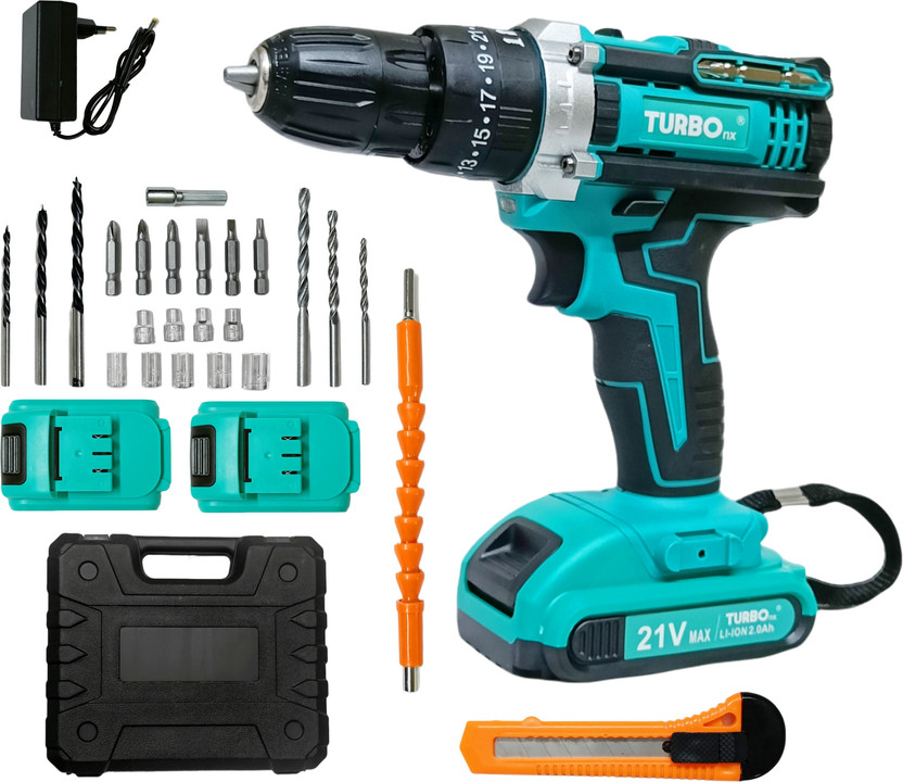 Hakimi TURBO CORDLESS DRILL MACHINE KIT TURBO CORDLESS DRILL MACHINE KIT Cordless Drill(10 mm Chuck Size)