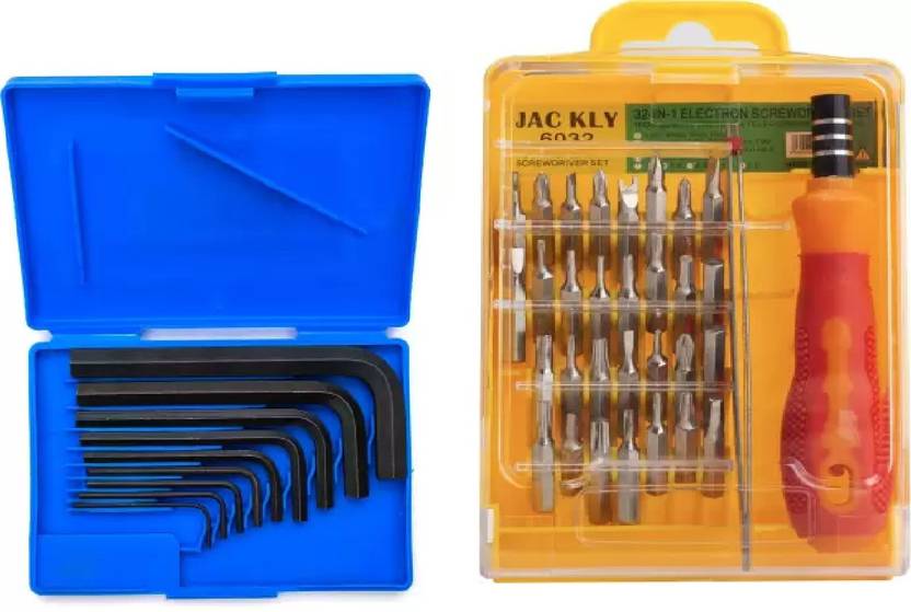 vyas JACKLY 32 Pc. Screwdriver Set (Pack of 32) Allen Key Wrench L
