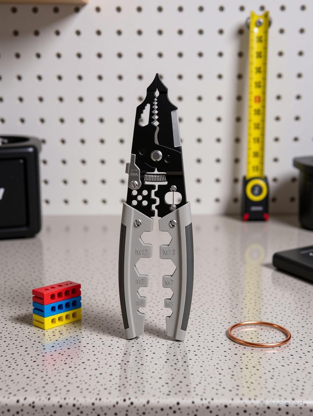 JANCOM 28 in 1 Wire Stripper and Cutter Pliers Tools For Electricians Lineman Plier(Length : 8 inch)