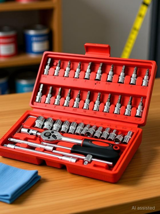 ZYRIAN 46 Pieces hand tools Machines, Automotive, Furniture, Appliance, Computers Hand Tool Kit(46 Tools)