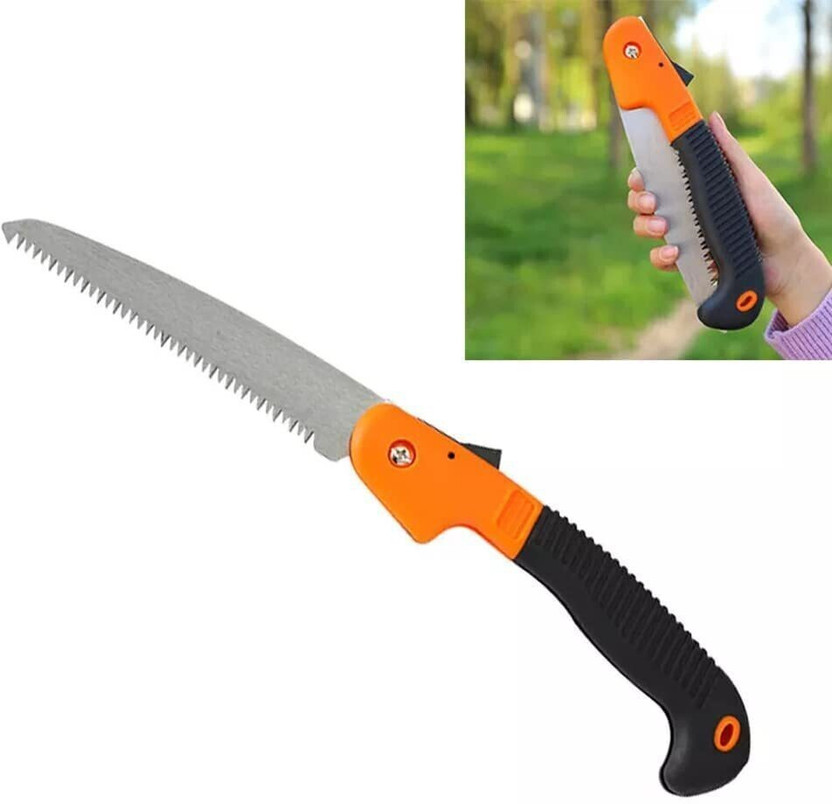 MESWAN MESWAN 6" Blade Pruning Saw with safety lock for Gardening Hand Tool Kit(1 Tools) - Flipkart Deal