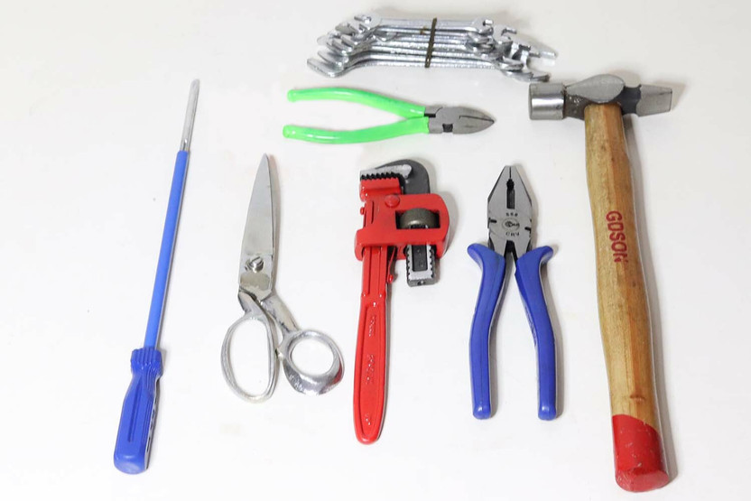 WallVilla Professional Hand Tools Set 14 Tools| For Home, Work, Office, Profession Hand Tool Kit(14 Tools)