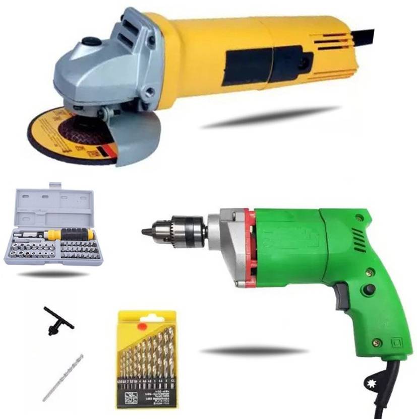 My Factor POWER Angle Grinder 850W with Drill Machine Combo Combo Pack