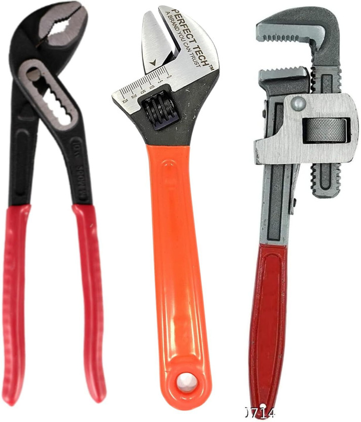 PERFECT PERFECT TECH 3Ps Tools Plumbing Kit Multi Tool Kit Set for All Jobs Open End Flexible end Power & Hand Tool Kit(3 Tools) - Flipkart Deal