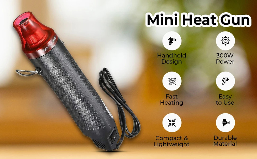 BALRAMA BALRAMA New Arrival Mini Hot Air Gun Portable Electric Heating Heat Gun Nozzle 300w Craf Probe and Tester Electronic Hobby Kit - Flipkart Deal