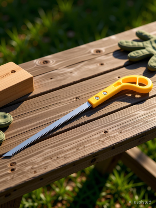 VDNSI 14Inch Outdoor Portable Hand Saw,Household Garden Tree Limb Trimming Pruning Saw Hand Tool Kit(1 Tools)
