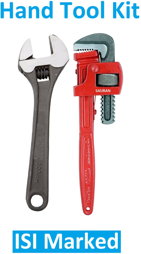 Sauran Pack of 2 ISI Marked Combination Hand Tool Set (KIT20) Hand Tool Kit(2 Tools)