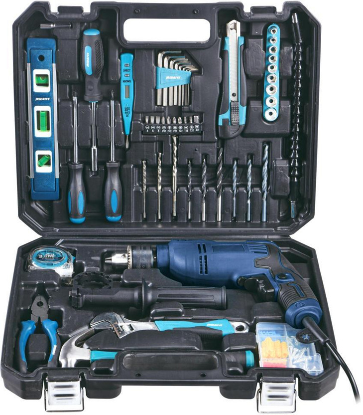 EASTMAN 111 Pcs Multipurpose Tool Kit Power & Hand Tool Kit(111 Tools)